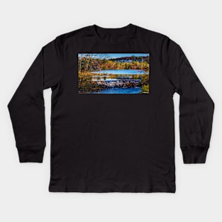 Autumn in Kearney Lake 02 Kids Long Sleeve T-Shirt